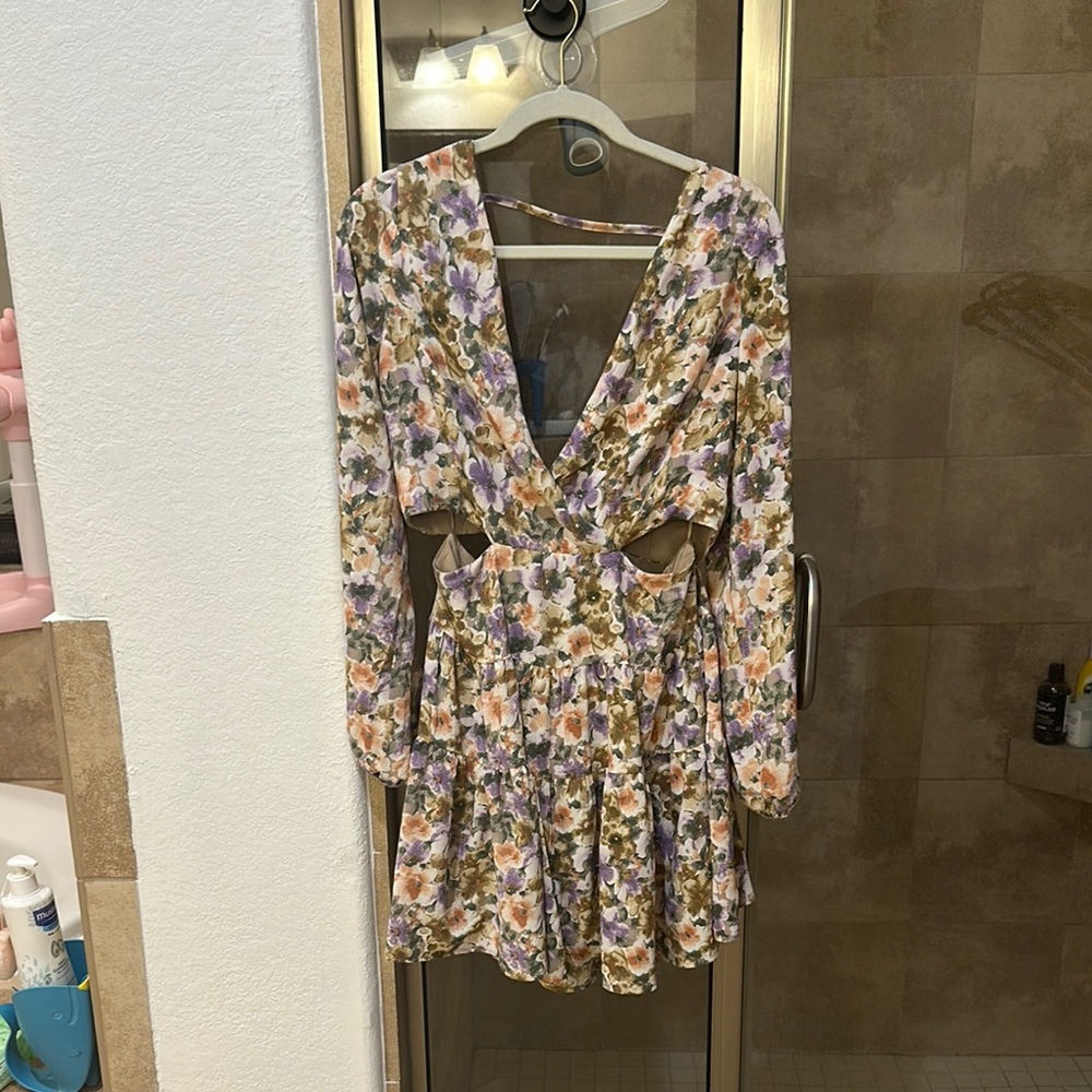 Floral V-Neck Dress